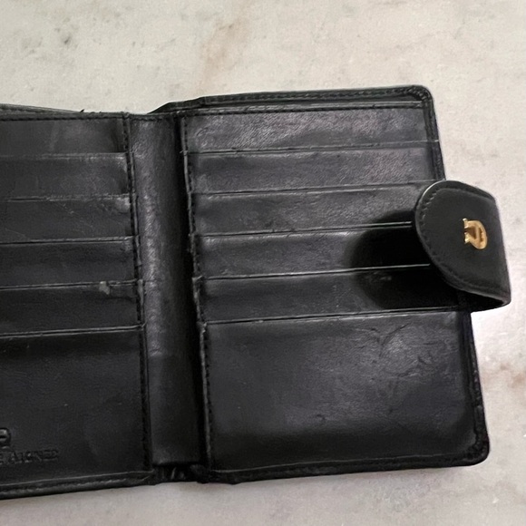 Vintage Women’s Etienne Aigner Bi Fold Black Leather Wallet Change Purse - Picture 4 of 7
